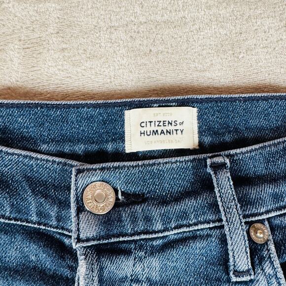 Citizens of Humanity Jean Women 28 Blue Denim Olivia‎ Ankle Button Fly High Rise - Picture 3 of 15